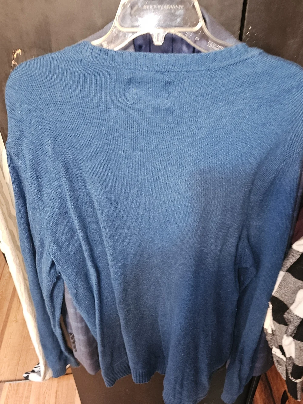 ❤️EUC American Eagle Outfitters Men’s Teal-Blue Crewneck Sweater